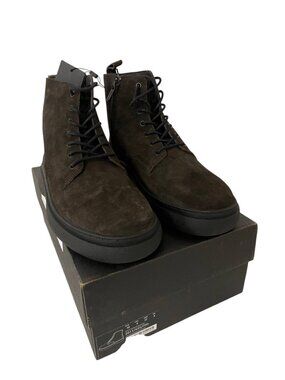 Massimo Dutti Mens leather Boots Lace Up US 9 US EU 42 2011/650 NWB